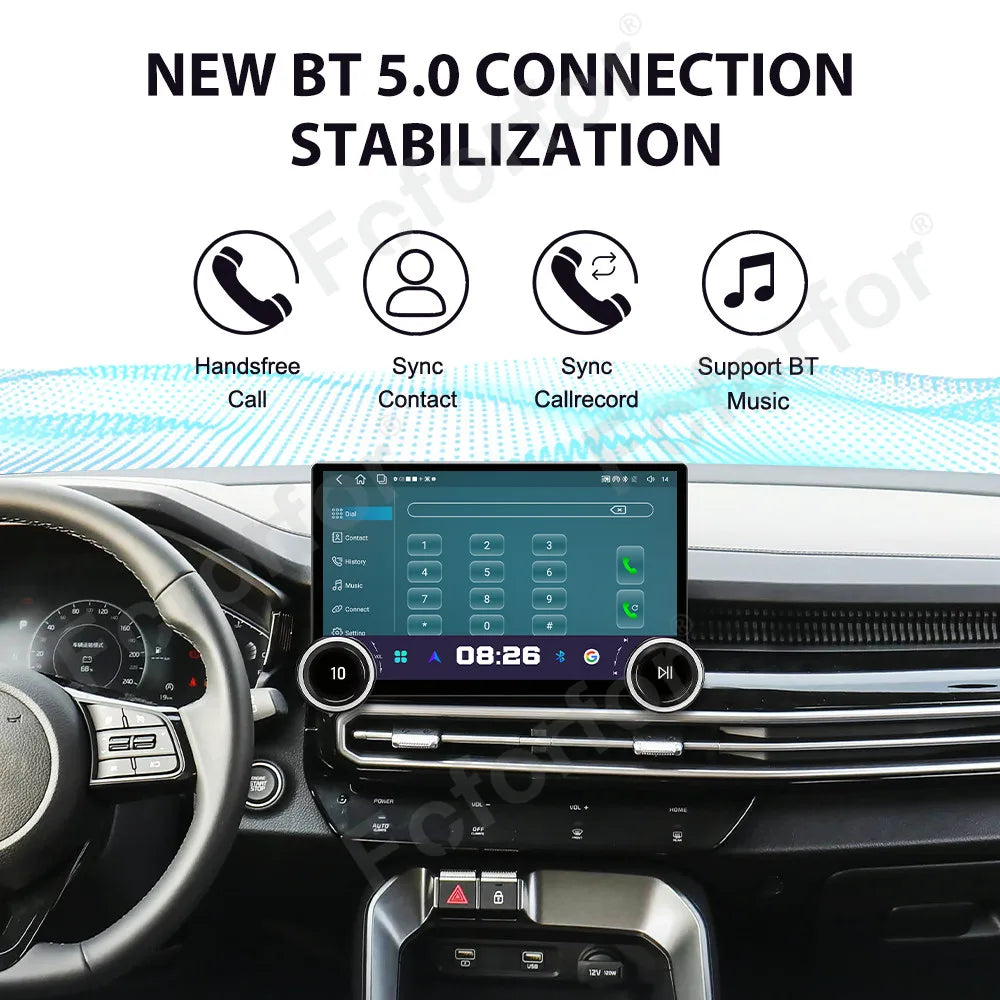 11.5 Inch Ultra Large HD Touch Display Android 15 Car Radio GPS Navigation Multimedia Head