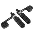 Motorcycle Black Stirrup Heel Foot Rest Pegs For Harley Sportster XL 883 1200 Softail DYNA FXDF  - Automotive LED Light