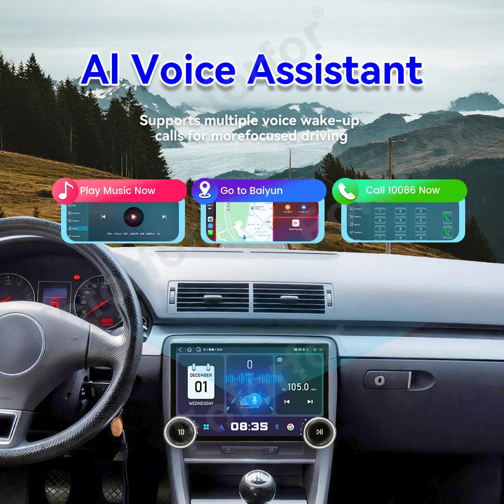High Definition Car Head Unit 11.5 Inch Android 15 Wireless CarPlay GPS Multimedia Navigat