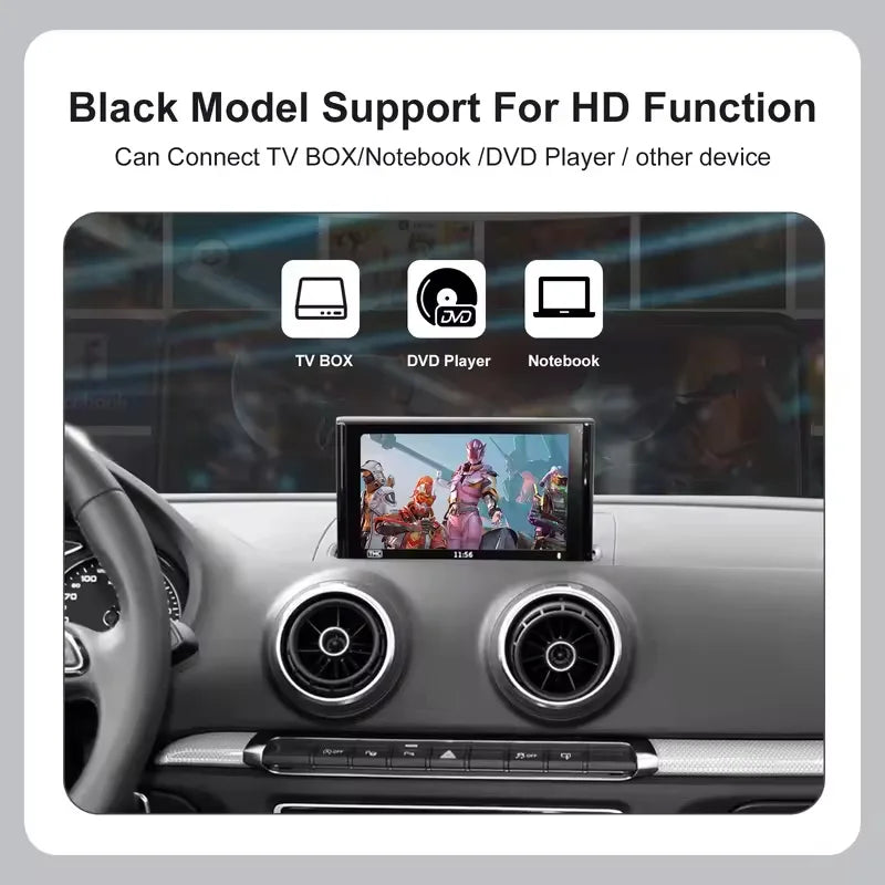 REEIIO 2026 New Wireless CarPlay Android Auto Module For Audi A3 8v Q2 8P 2013-2018 GPS Bl