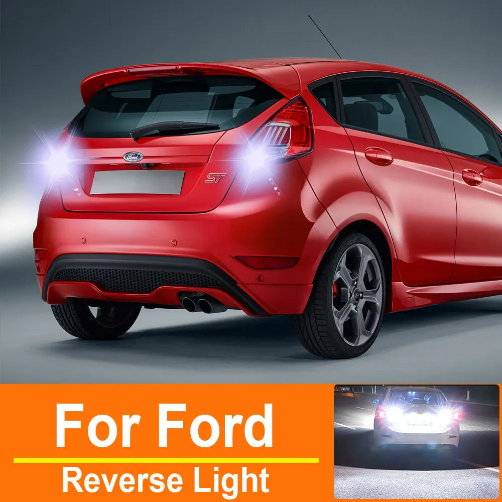 2-Piece LED Interior Light Kit for Ford Fiesta 6 7 Focus 3 Fusion Galaxy Kuga 2 Mondeo 5 Puma T15 W16W 921 Canbus - C...