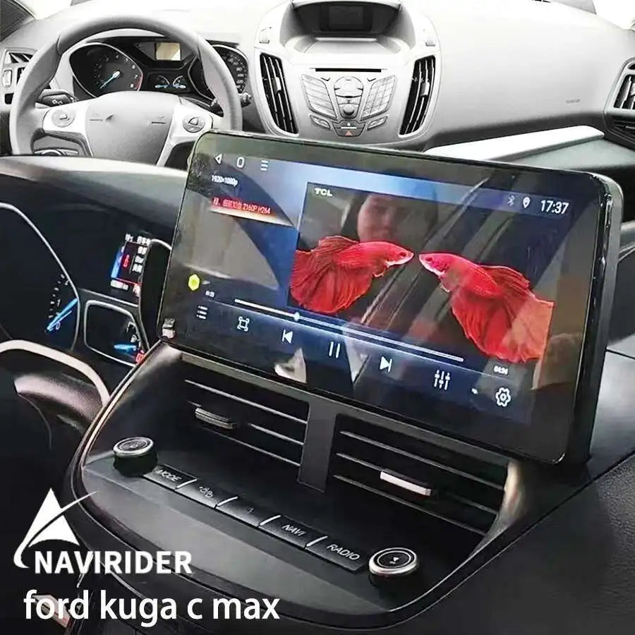 12.3inch Qled Screen Car Radio For Ford Kuga C-Max c max Escape 2012-2019 Android Multimed