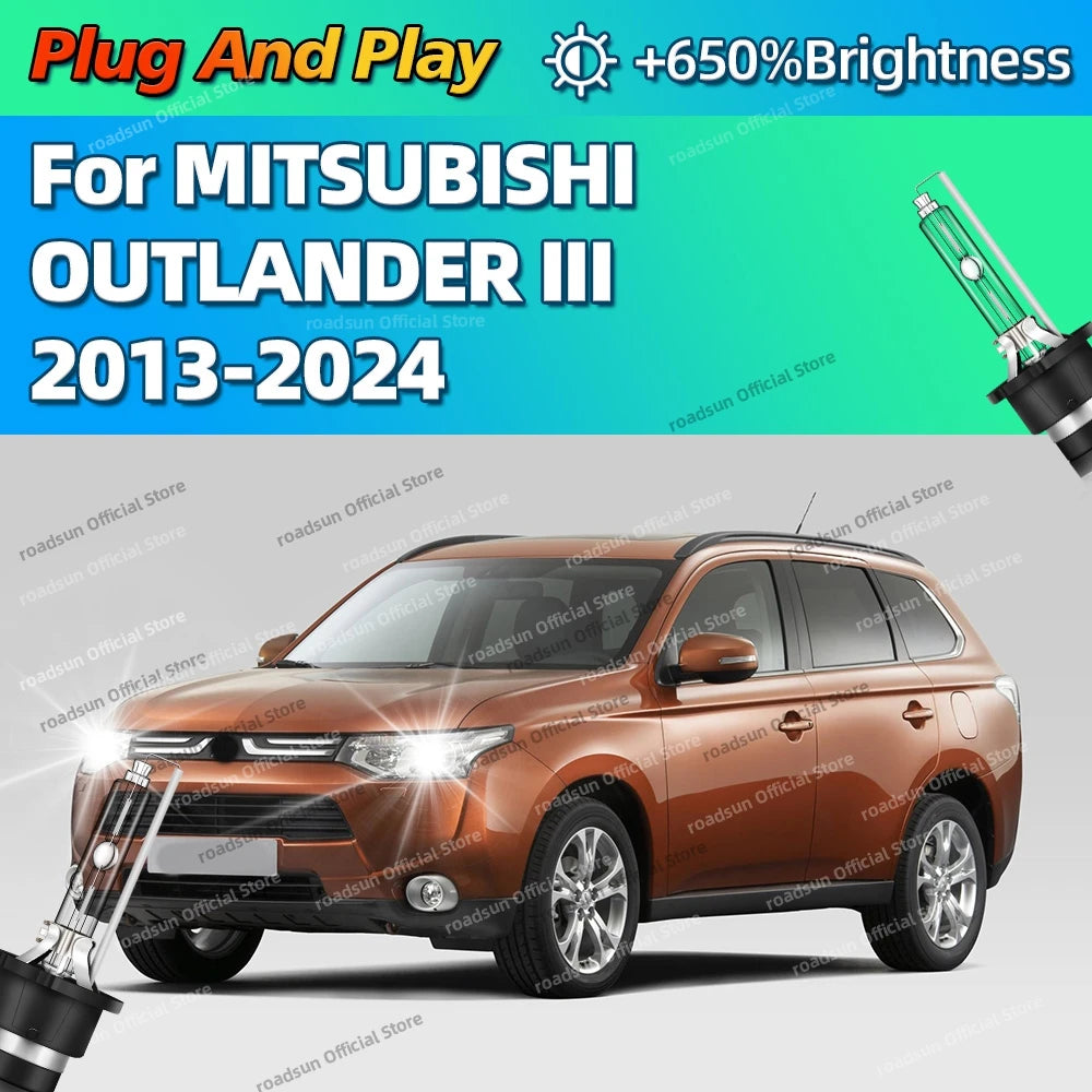 35W HID Xenon Headlight Bulb D4S Bright Car Lamp Auto Light For MITSUBISHI OUTLANDER III 2