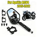Folding Motorcycle Rearview Mirrors Off Road Adv Wide Side Mirror 360° Adjustable With Scr
