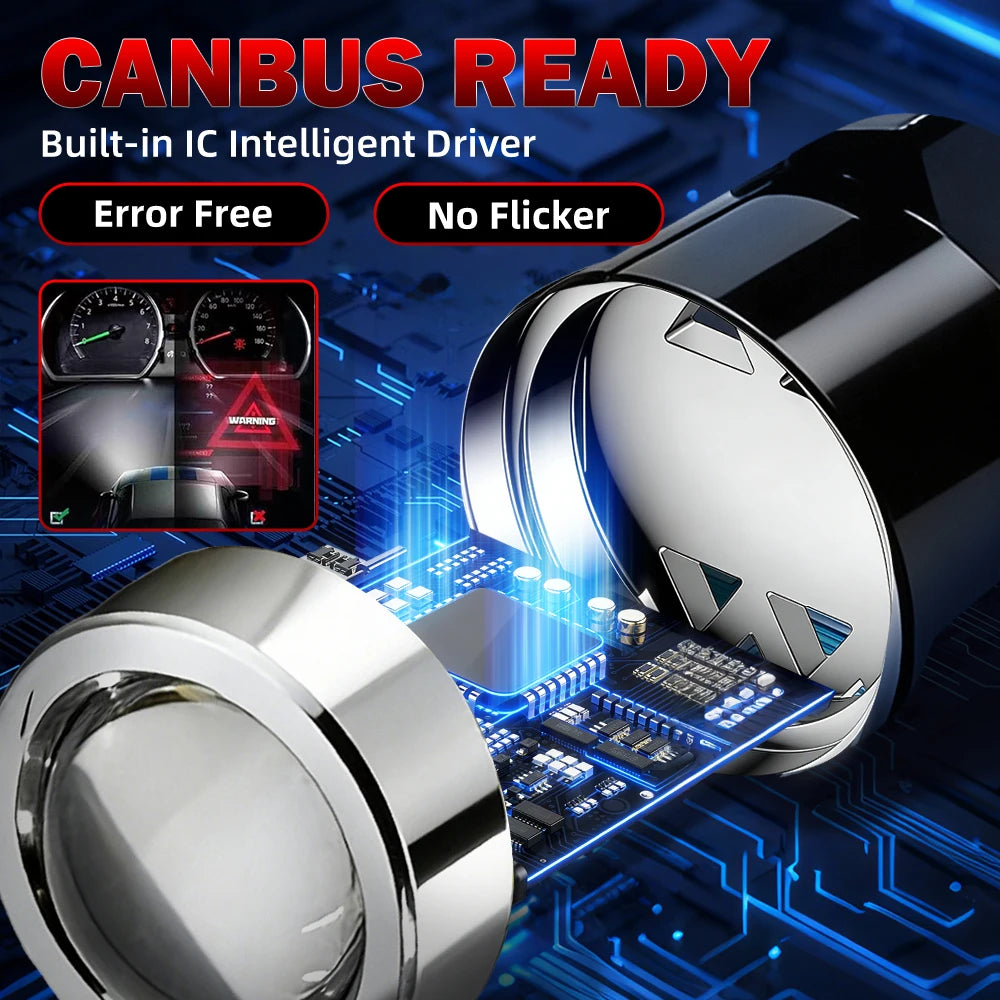 3157 Projector Lens Bulb Canbus LED Daytime Running Light Mini Size 1:1 Design For Jeep Gr