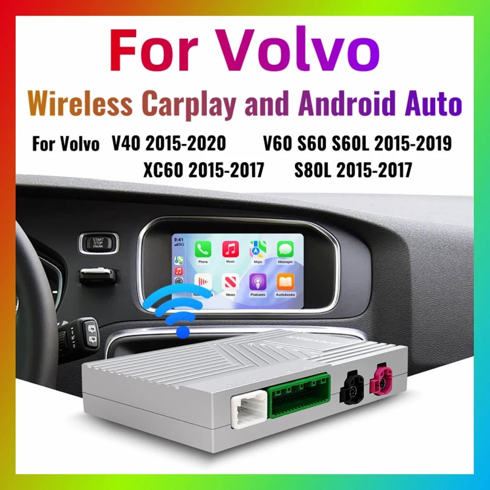 ANYFAR New Wireless Carplay Android Auto Module For Volvo S60 S80 XC60 V60 V40 2015-2018 S | AUTOKITSHOP