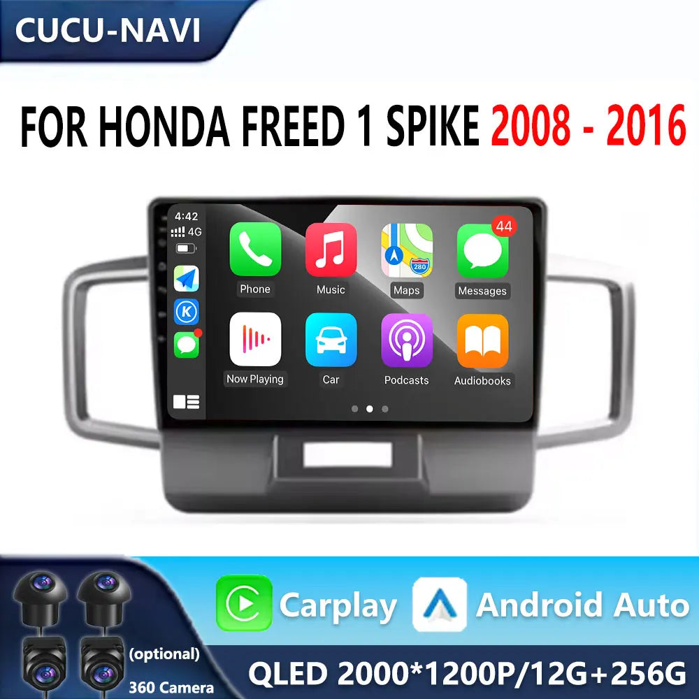 9" For Honda Freed 1 Spike 2008 - 2016 Android 16 Car Radio Multimedia Video Player GPS 4G | AUTOKITSHOP