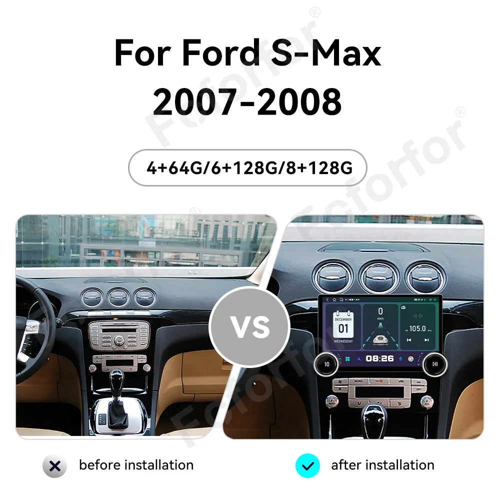Premium Large HD Touch Screen Android 15 Car Stereo 11.5 Inch Wireless CarPlay GPS Navigat