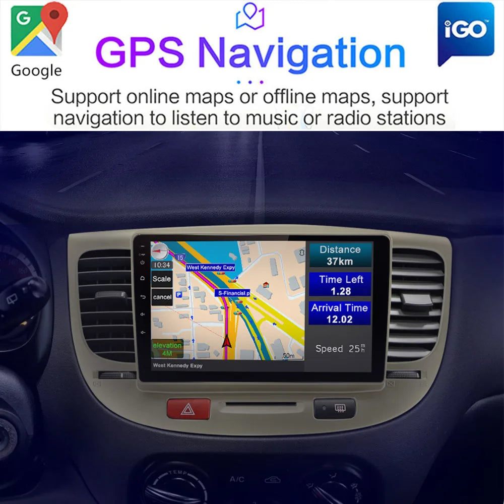 For Kia RIO 2 RIO2 2005 - 2011 Car Radio Multimedia video player for Kia RIO 2 GPS No 2 di