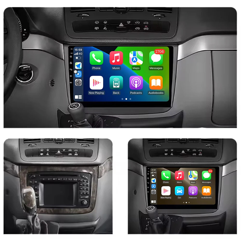 For Mercedes Benz Vito 2 For Benz Viano 2 W639 2003-2015 Car Multimedia Player Radio Video