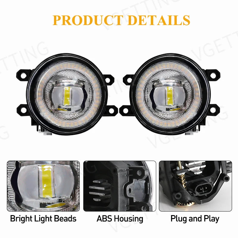 For Toyota Corolla Altis 2014 2015 2016 Fog Lights Lamp LED DRL Daytime Running Assembly W | AUTOKITSHOP