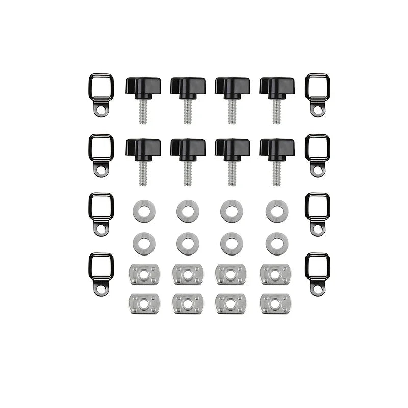 For Jeep Wrangler Hard Top Thumb Screw Set of 8 Quick Removal with Nuts Kit Fit for Jeep Wrangle - Automotive LED Light