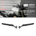 360° Adjustable Rear View Mirror Aluminum Motorcycle Universal Rearview Mirrors  for Honda 2020-2025 - Automotive LED Li
