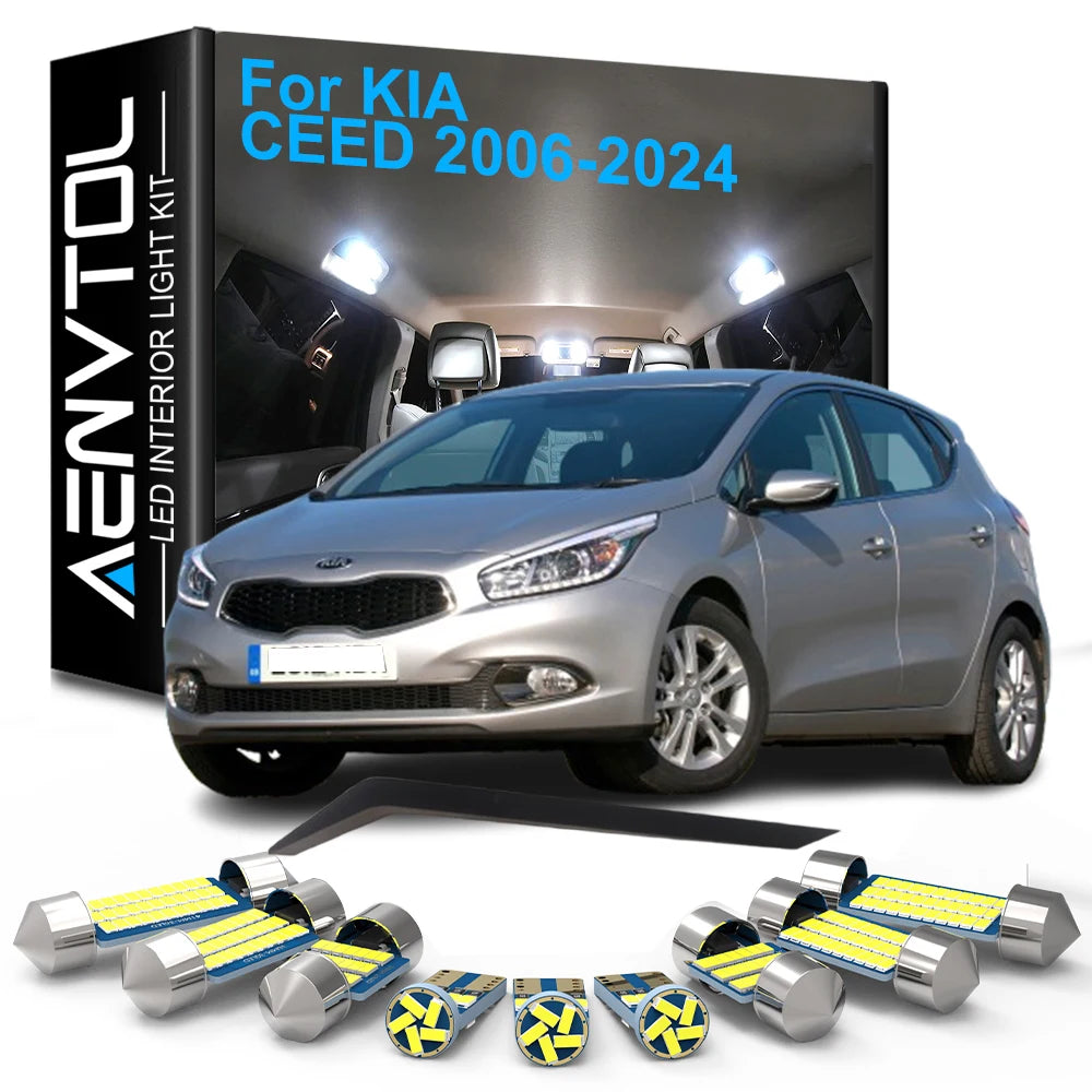 LED Interior Light Kit for KIA CEED SW CD JD ED 2013-2017 - Canbus Dome Map Door Trunk Bulbs | AUTOKITSHOP