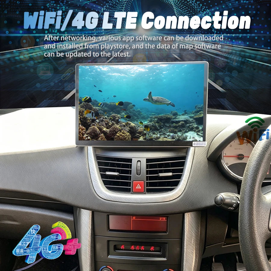 12.5'' Android For Peugeot 207 207CC 2006-2015 Wireless CarPlay Auto GPS Bluetooth Stereo