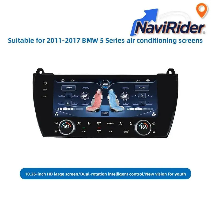 For BMW 5 Series F10 F11 F18 2010-2017 AC Panel Touch Board 10.25inch HD Air Conditioning