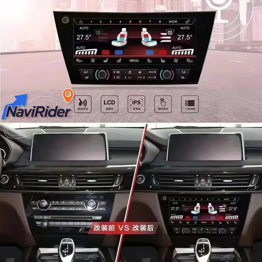 For BMW 5 Series X5 X6 F15 F16 2014-2018 Air Condition Touch Control Screen 10.25inch Air