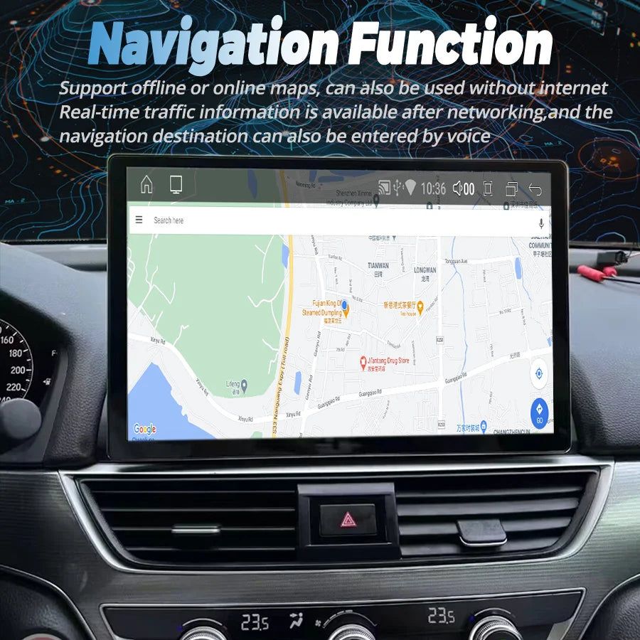 13.3inch 2K Screen Android Car Radio For Honda Accord 2018-2020 Stereo GPS Navigation Mult