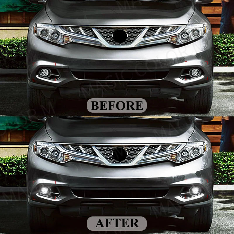 For Nissan Tiida X-Trail Patrol Cube Vampira NV200 LED Fog Lamp + Daytime Running LIghts D | AUTOKITSHOP