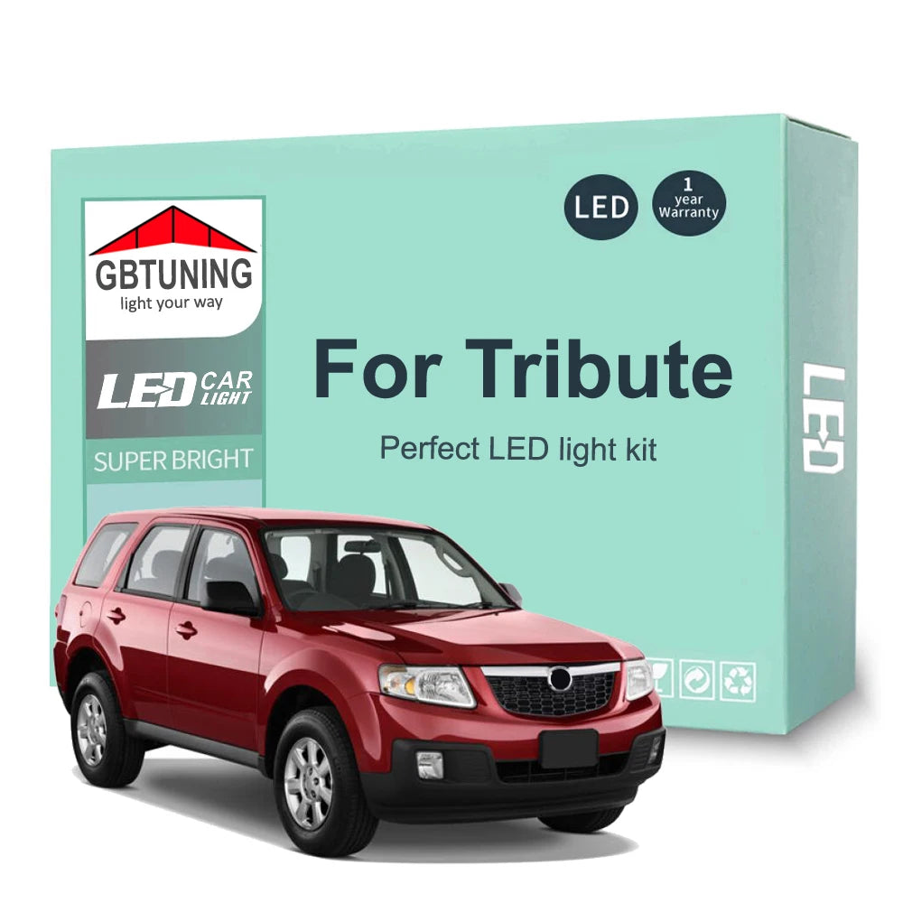 16-Piece LED Interior Light Kit for Mazda Tribute 2000-2005 - Canbus Dome Map Door Trunk Bulbs | AUTOKITSHOP