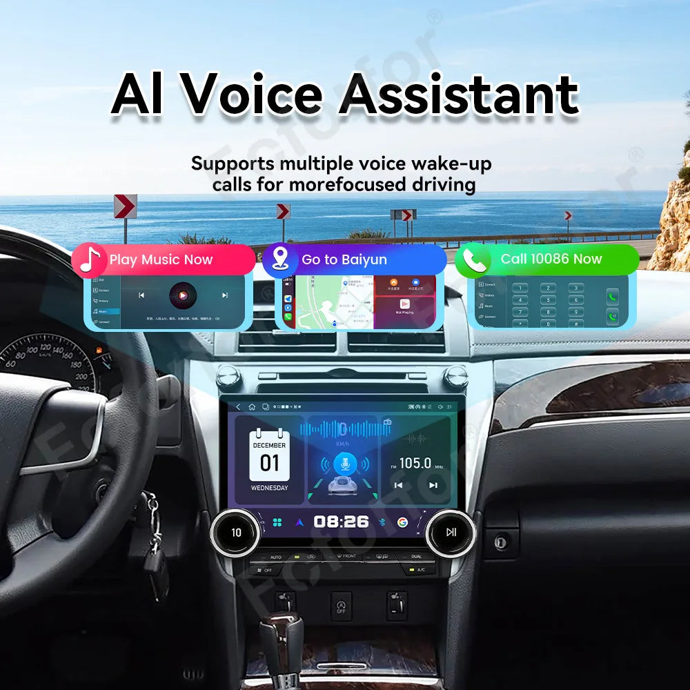 11.5 Inch Android 15 Smart HD Display Car Stereo Wireless CarPlay GPS Multimedia Player Fo