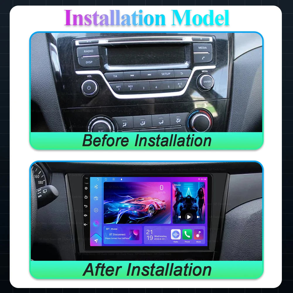 Android 16 Car Radio Player For Nissan Rogue X-trail Xtrail X - Trail 3 T32 2013 - 2022 Ca | AUTOKITSHOP