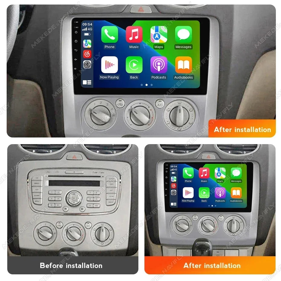Wireless CarPlay Android Auto 9 Inch Car Radio for Ford Focus 2 Mk2 2004 - 2011 Multimedia | AUTOKITSHOP