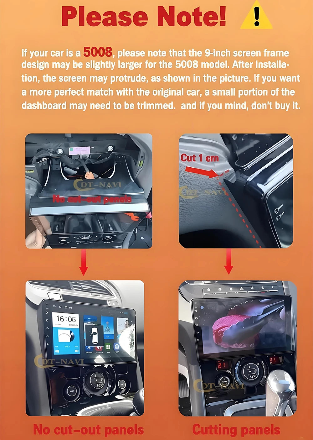 Android 16 Auto Car Radio For Peugeot 3008 5008 AT MT 2009 - 2016 Carplay Multimedia Playe | AUTOKITSHOP