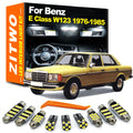 ZITWO 13Pcs LED Bulb Interior Reading Trunk Plate Light Kit For Mercedes Benz E  for Mercedes W123 1976-1985 - Canbus LE