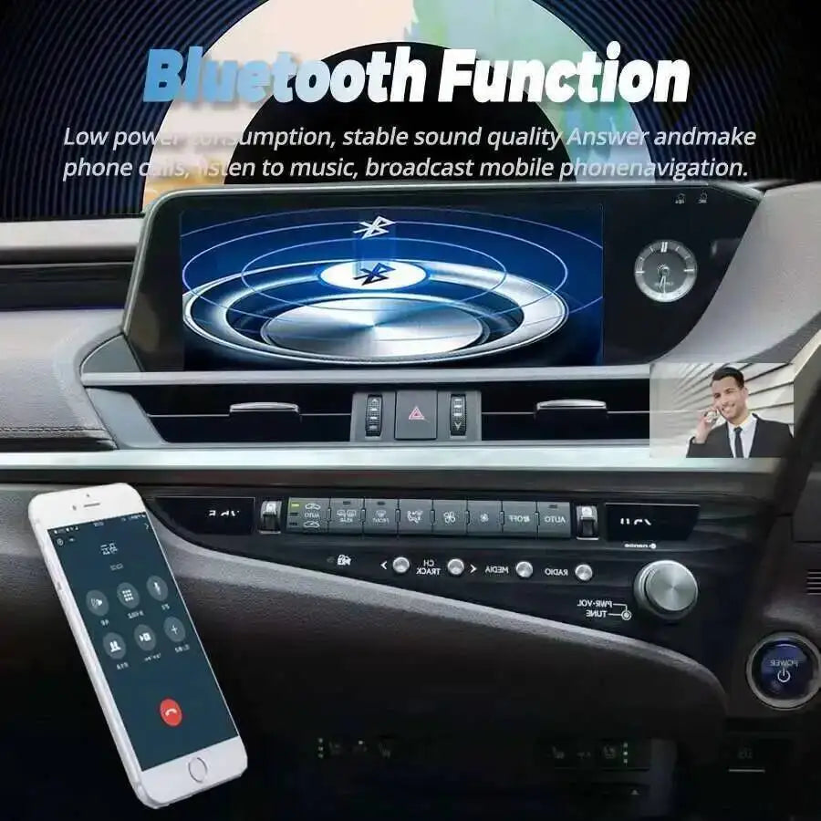 Carplay DSP For Lexus Es350 ES250 ES300h 2018-2021 Android 14 GPS BT Qualcomm 668S 12.3 In