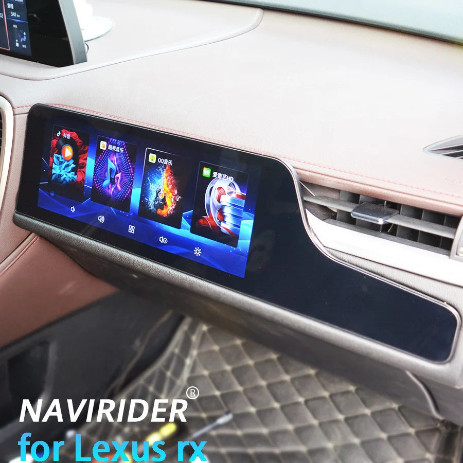 12.3Inch Copilot Smart Car Multimedia Video Player 128GB Carplay GPS For Lexus RX RX300 RX