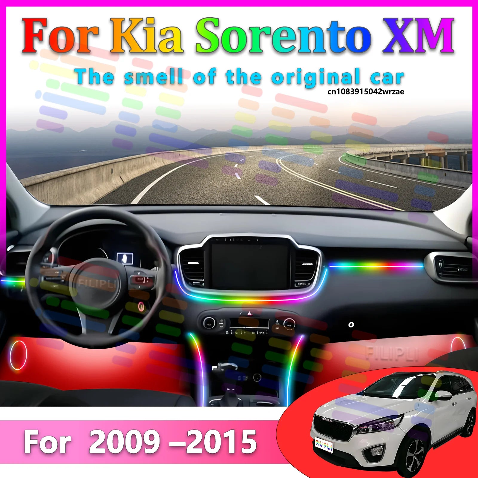 64 RGB - Neon Strip - for Kia 2009-2015 - App Control - Car Interior Lighting | AUTOKITSHOP