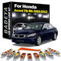 BADEYA 15Pcs LED Interior Reading Light Kit Sun Visor Door Bulbs For Honda Accord 7 8 7th