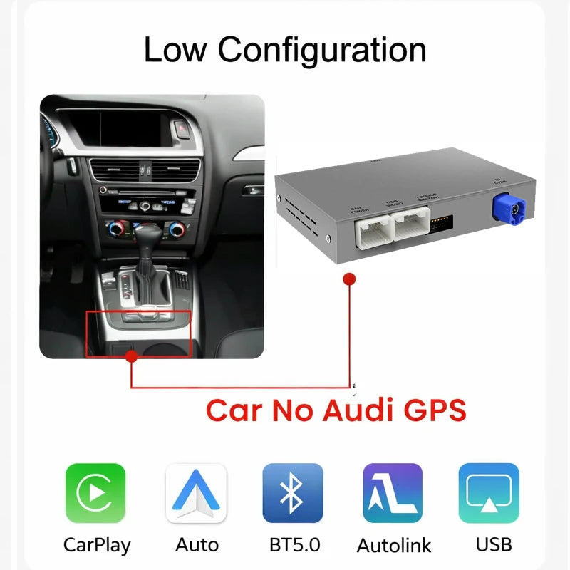 Wireless CarPlay Android Auto Interface Adapter For Audi A4 B8 A5 Q5 S5 2009-2016 with Air | AUTOKITSHOP