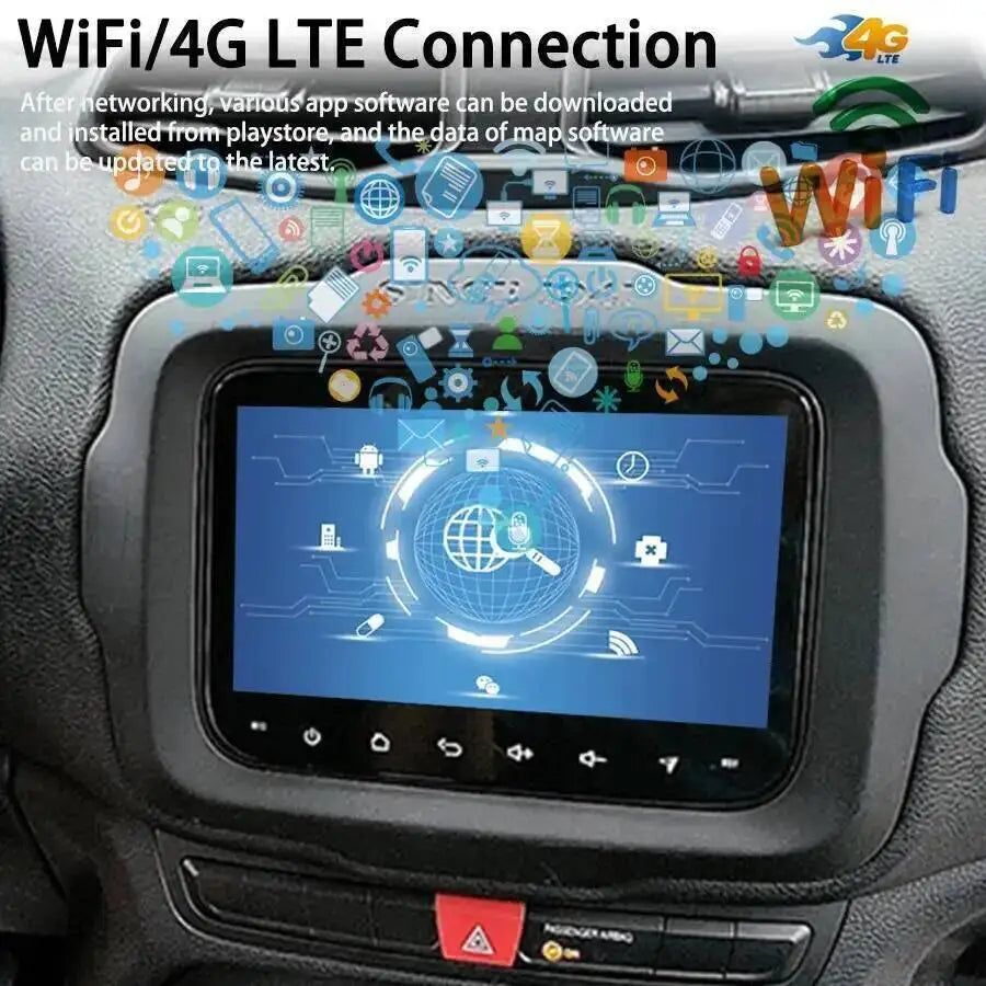 8.4inch Android Car Radio Stereo GPS For JEEP RENEGADE Multimedia Video Player Touch Scree