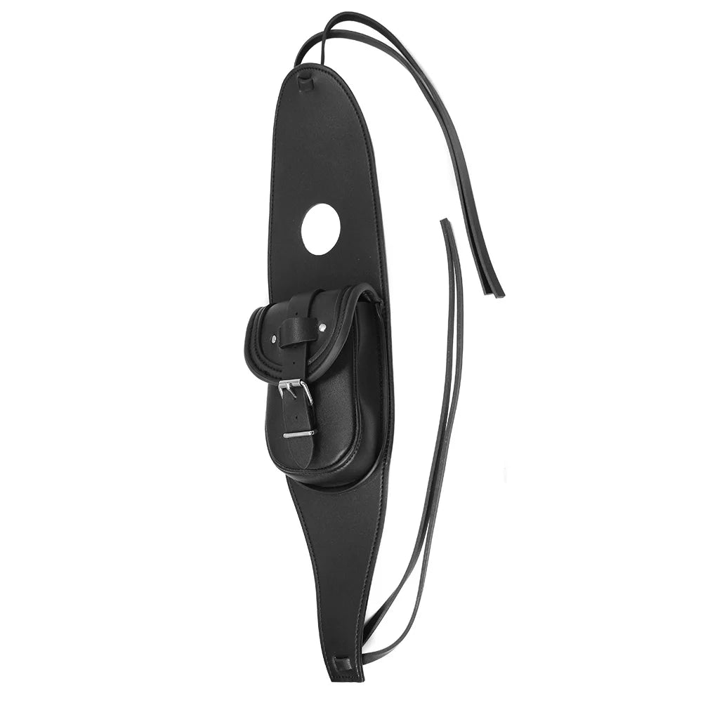 Motorcycle PU Leather Fuel Gas Tank Dash Console Center Pouch Bag Pad Cover For Harley Sportster - Automotive LED Light