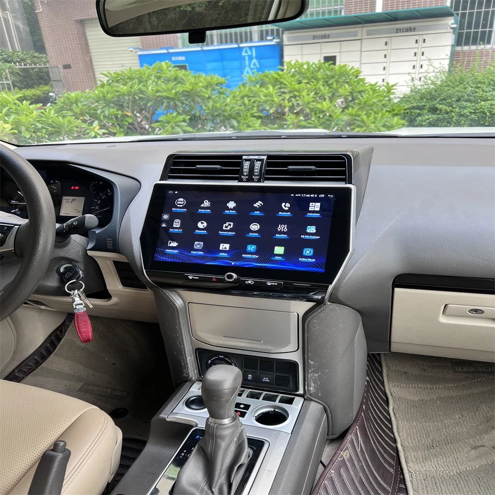 Qualcomm Android 13 For TOYOTA Land Cruiser Prado 150 2018-2023 Tesla Style Car Multimedia