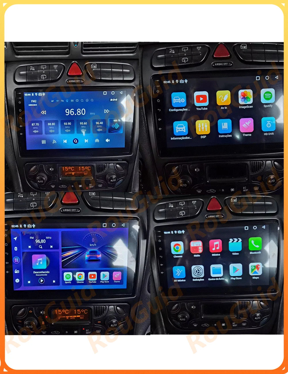 Android 16 Carplay For Mercedes Benz C-Class W209 C200 C320 C350 CLK W203 2002 - 2005 Car  | AUTOKITSHOP