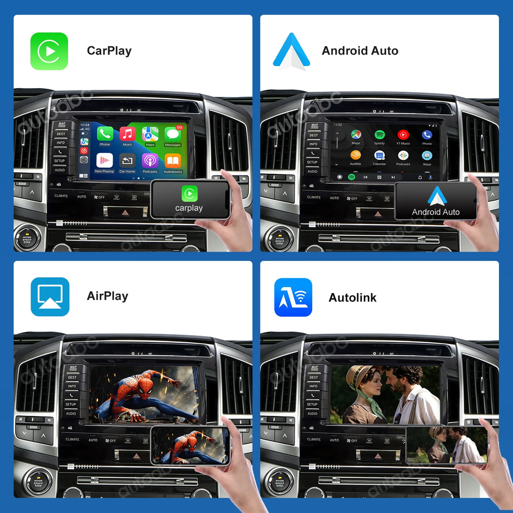 Wireless CarPlay Android Auto Retrofit Kit For Toyota Land Cruiser LC200 2013-2015 with Ai | AUTOKITSHOP