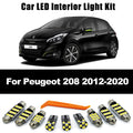 14Pcs Car LED Interior Dome Sun Visor Light License Plate Bulb Kit For Peugeot 208 2012 2013 201 - Canbus LED Car Light
