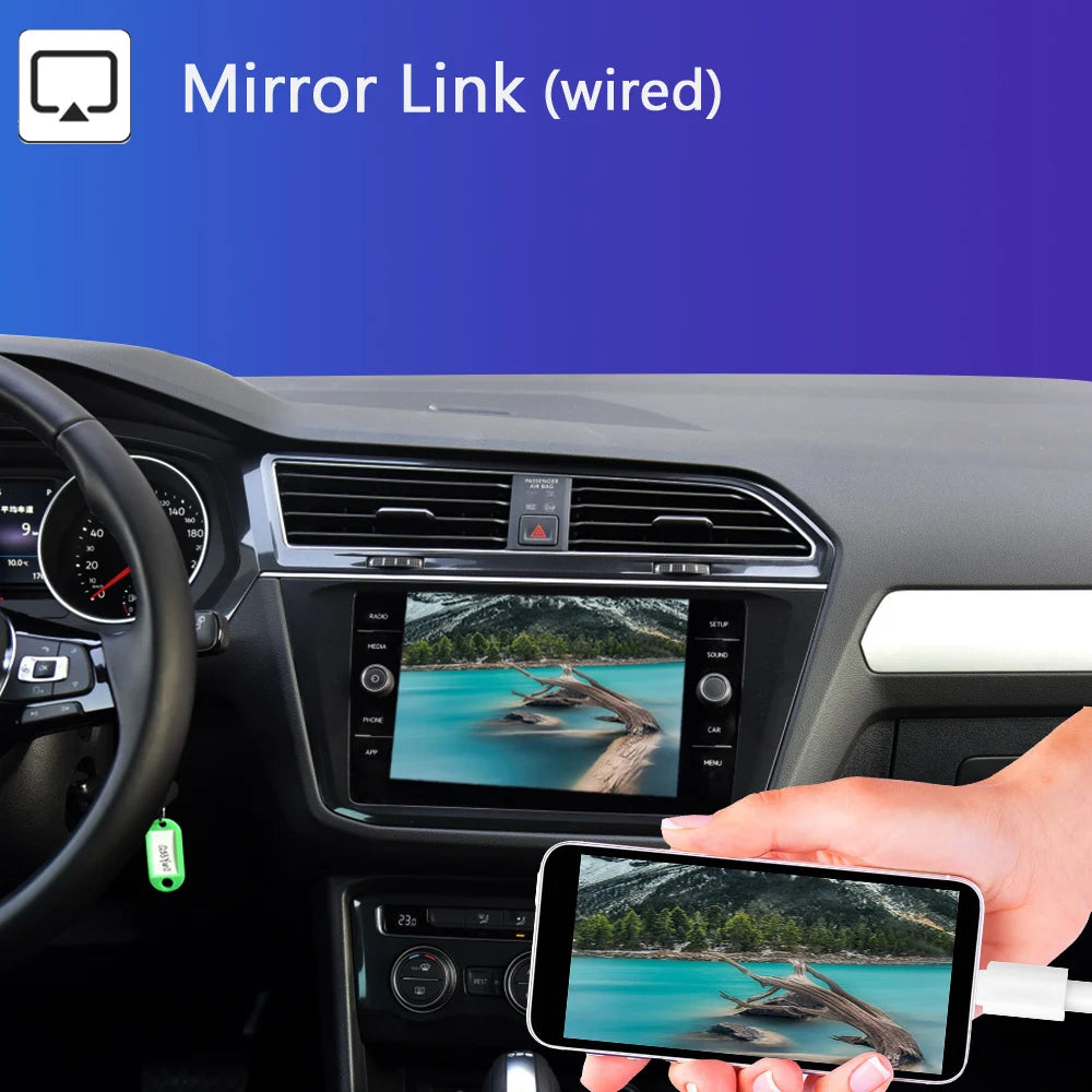 Wireless Carplay Android Auto Mirror Link Module Box For VW Volkswagen Skoda Octavia A5 Go | AUTOKITSHOP