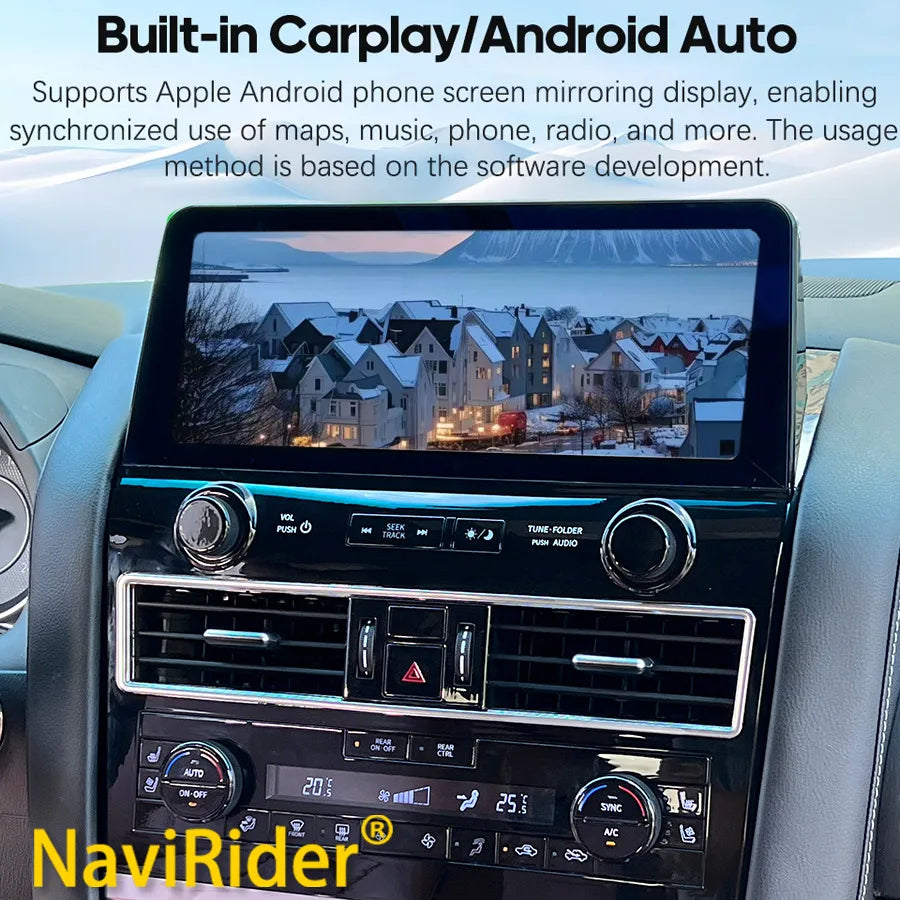 Wireless Carplay For Nissan Patrol Y62 XE SE 2012-2019 Auto Stereo 12.3inch Android13 Car  | AUTOKITSHOP