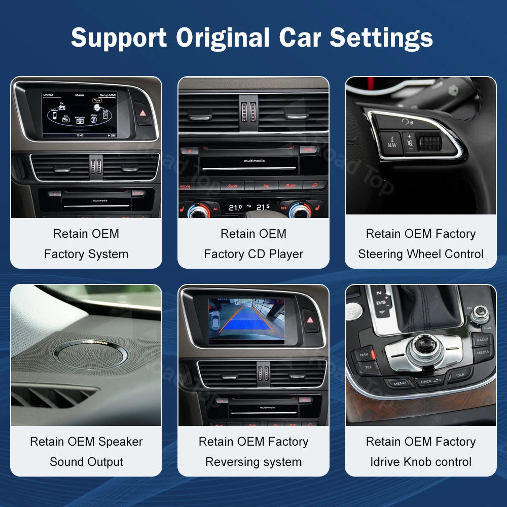 8.9 Inch 12.3"" Multimedia Display Touch Screen For Audi Q5 2009-2017 Airplay Miracast Fun | AUTOKITSHOP