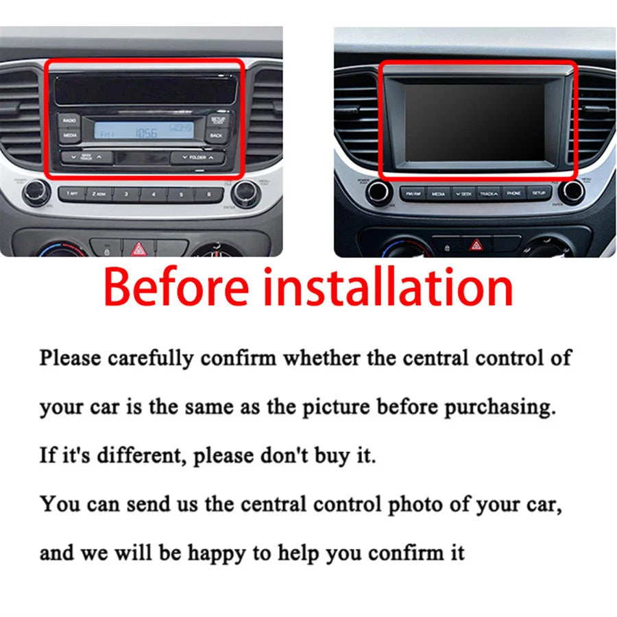 10.25" Car Radio Stereo Navi WiFi Android 10.1 for Hyundai Solaris Verna 2017-2019