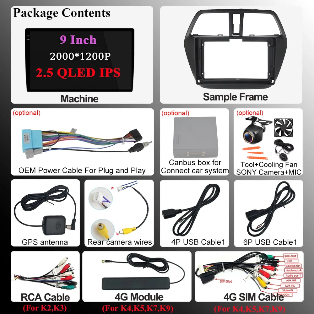 Car Radio Android 16 Multimedia Video Player For Suzuki Sx4 2 S-cross 2012 - 2016 Stereo G | AUTOKITSHOP