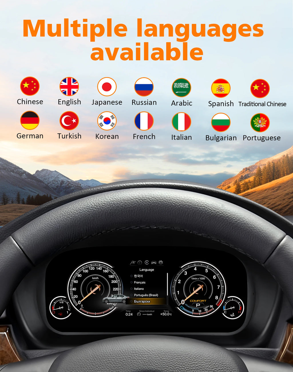For BMW 3 Series E90 E91 E92 E93 2005 - 2012 Diqital Instrument Cluster Car LCD Dashboard