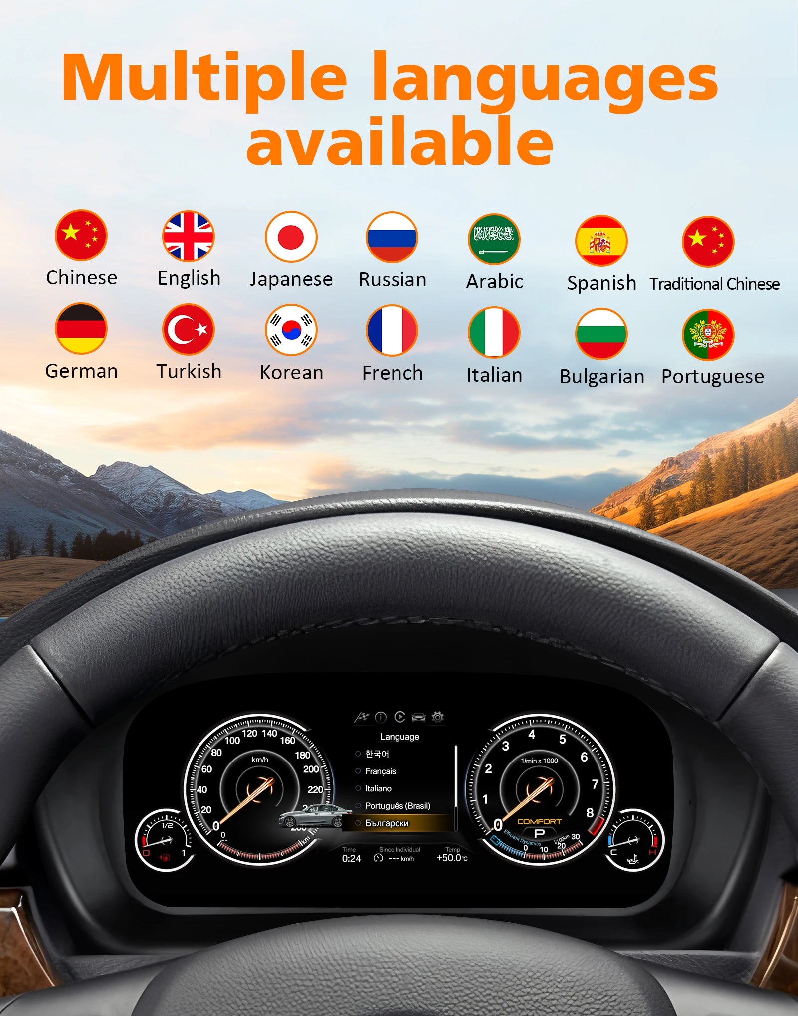 For BMW 3 Series E90 E91 E92 E93 2005 - 2012 Diqital Instrument Cluster Car LCD Dashboard