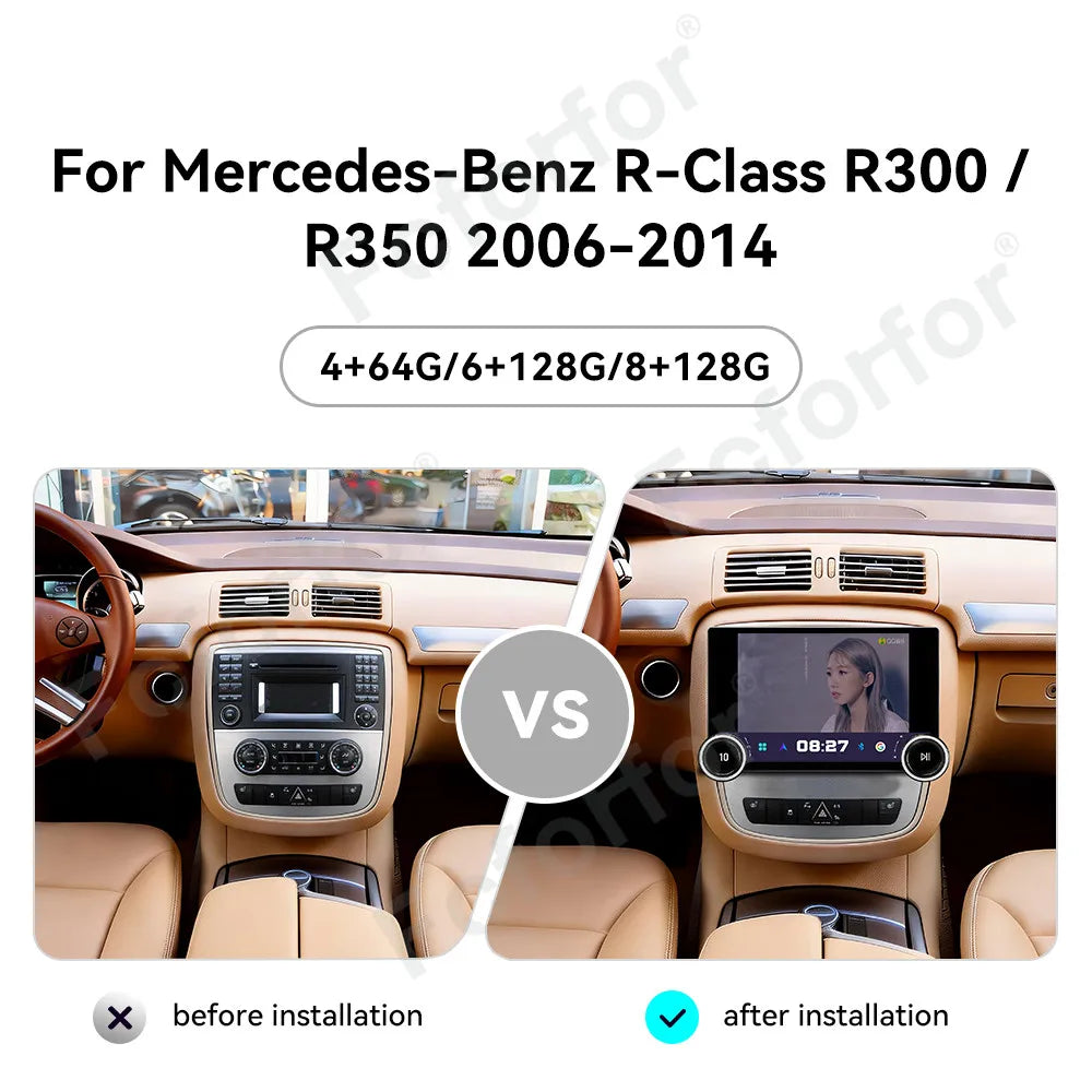 Deluxe 11.5 Inch DSP Wireless Carplay Android 15 GPS Navi Multimedia Player For Mercedes-B