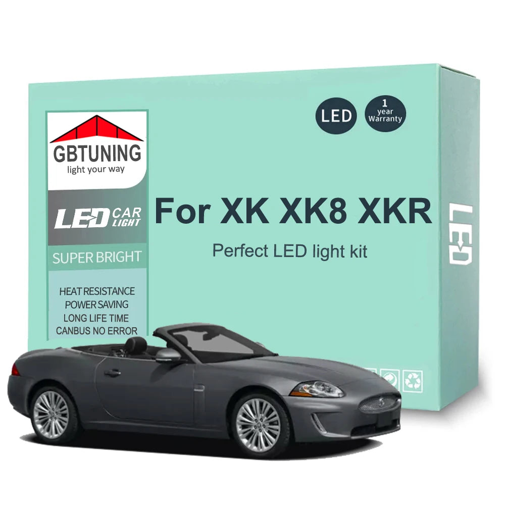LED Interior Light Kit for Jaguar XK XK8 XKR X100 X150 1996-2009 - Canbus Dome Map Door Trunk Bulbs | AUTOKITSHOP