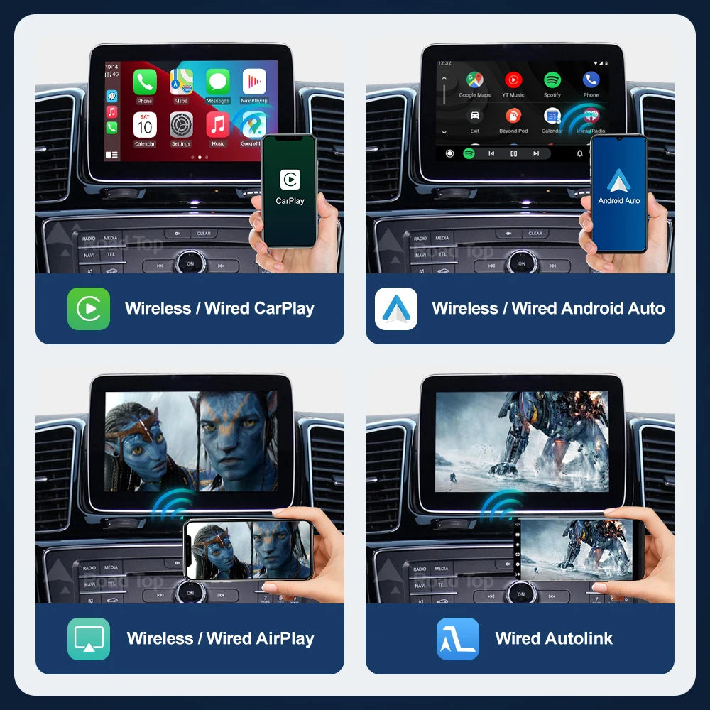 RoadTop Wireless CarPlay Android Auto for Mercedes Benz GLE & GLS-NTG5.0 2016-2018 with Mi | AUTOKITSHOP
